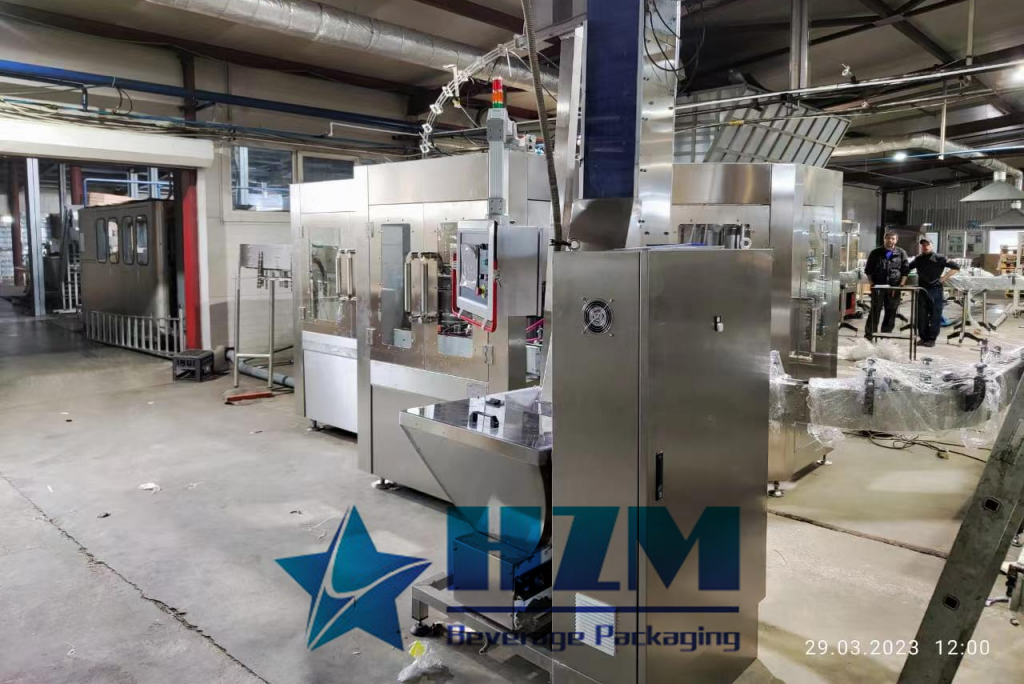 Complete Installation and Commission DXGF40-40-10 Carbonated Beverage Filling Machine